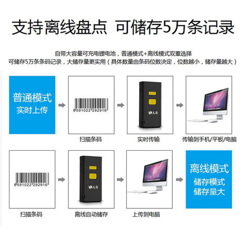 百世快递来扫蓝牙扫描器 快递员手持便携式无线扫码枪的智能化革新